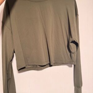 lululemon athletica Forest Green Long Sleeve Top